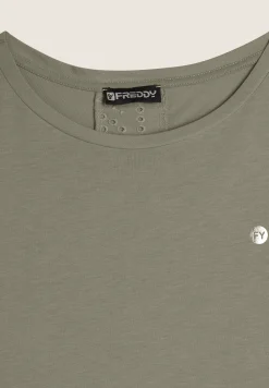 Freddy T-shirt con inserto posteriore in Sangallo-Donna T-shirts