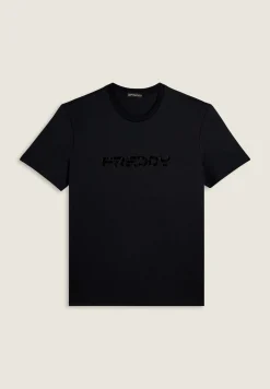 Freddy T-shirt con logo sfumato stampato al centro-Uomo T-shirts E Polo