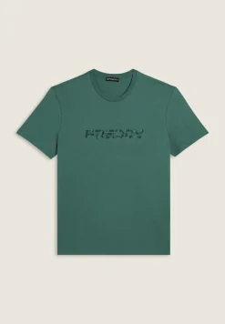 Freddy T-shirt con logo sfumato stampato al centro-Uomo T-shirts E Polo