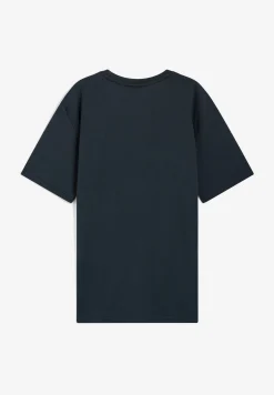 Freddy T-shirt con piccola stampa college e inserti mélange-Uomo T-shirts E Polo