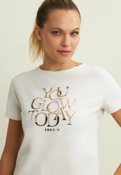 Freddy T-shirt con strass “You Glow Today”-Donna T-shirts