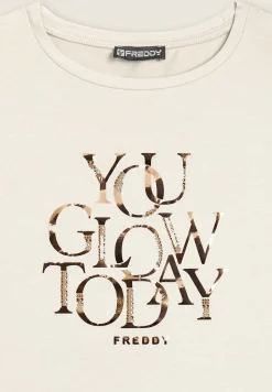 Freddy T-shirt con strass “You Glow Today”-Donna T-shirts