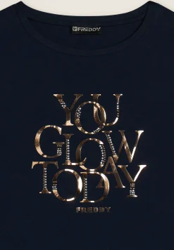 Freddy T-shirt con strass “You Glow Today”-Donna T-shirts