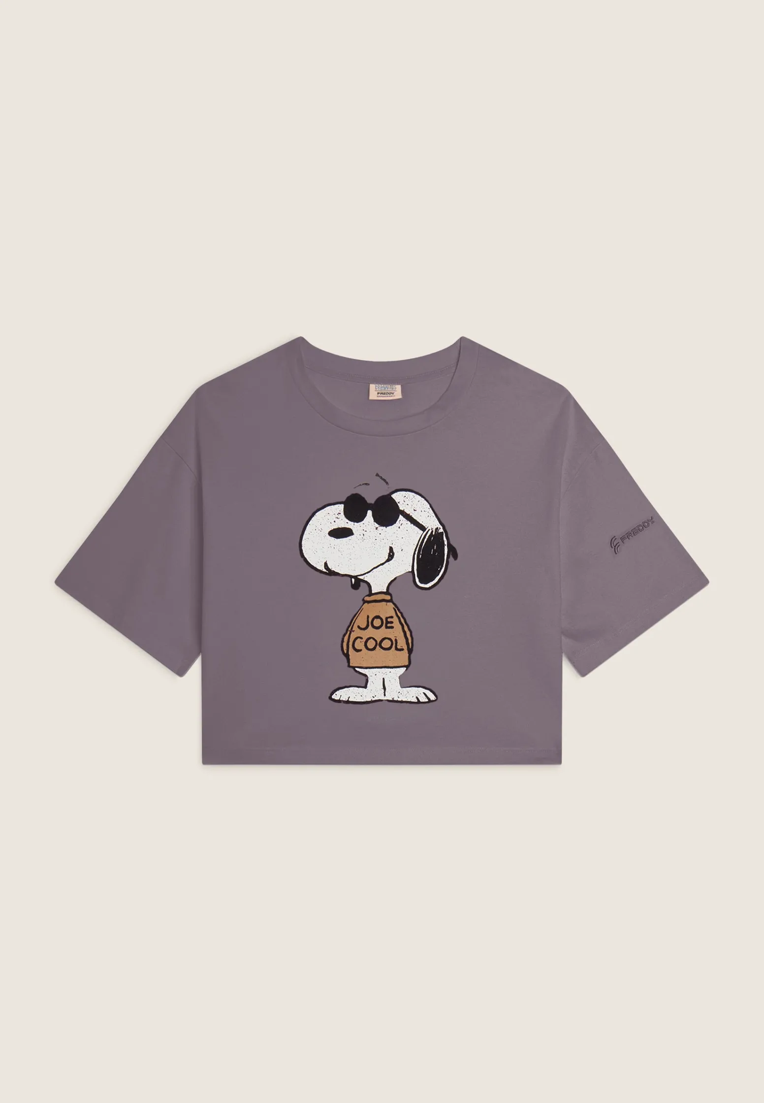 Freddy T-shirt corta comfort fit con grande stampa Snoopy-Donna T-shirts