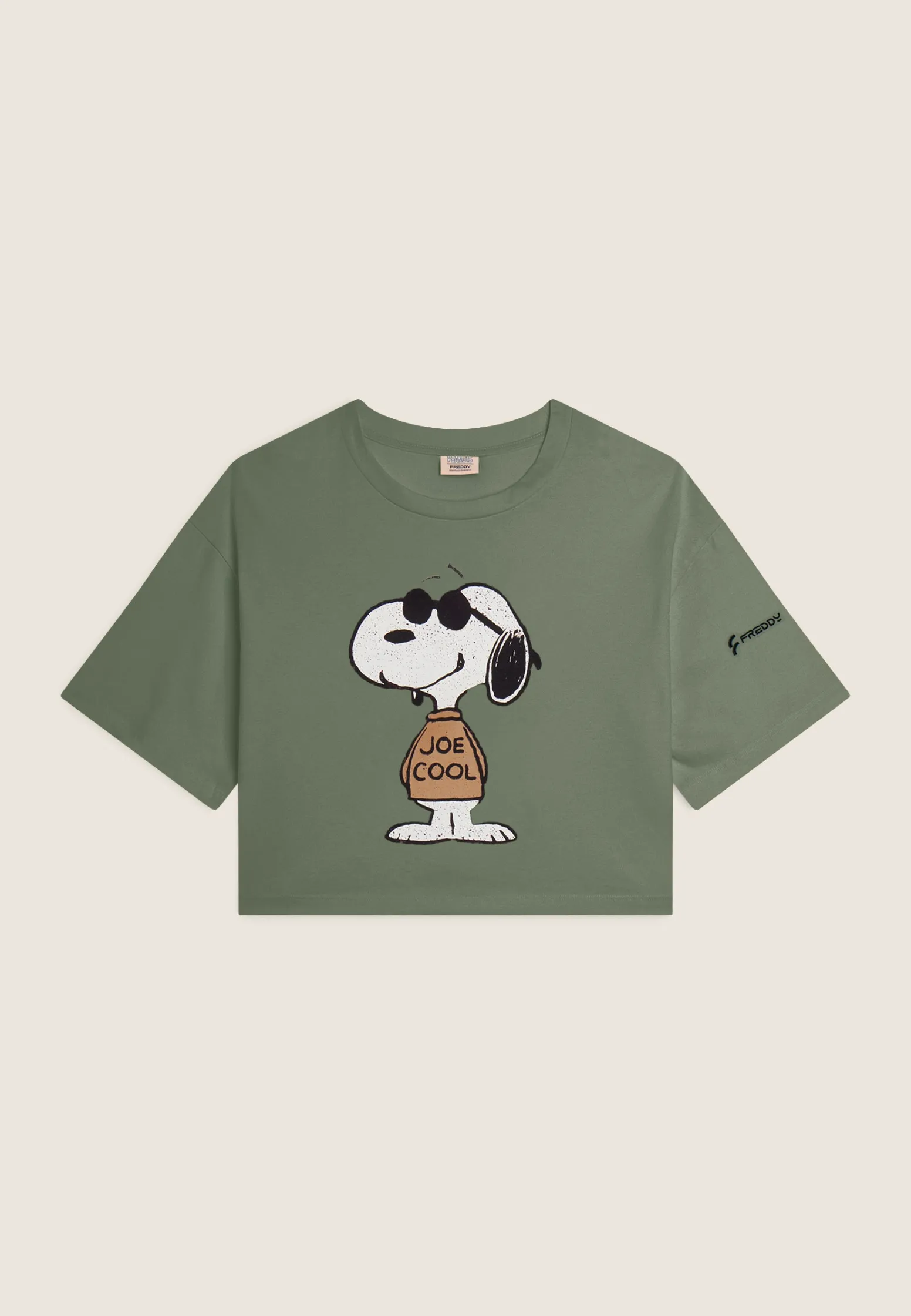 Freddy T-shirt corta comfort fit con grande stampa Snoopy-Donna T-shirts