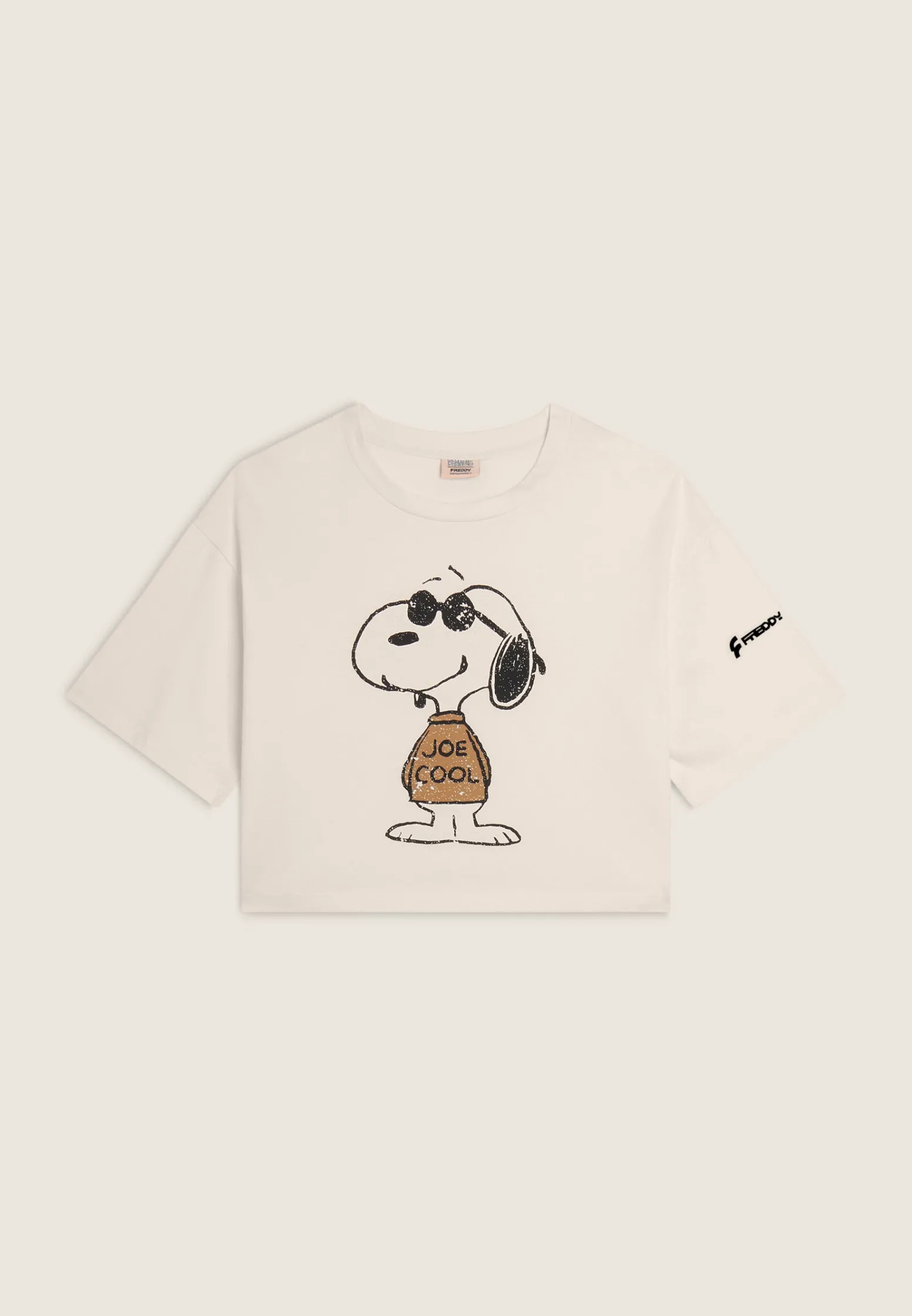 Freddy T-shirt corta comfort fit con grande stampa Snoopy-Donna T-shirts