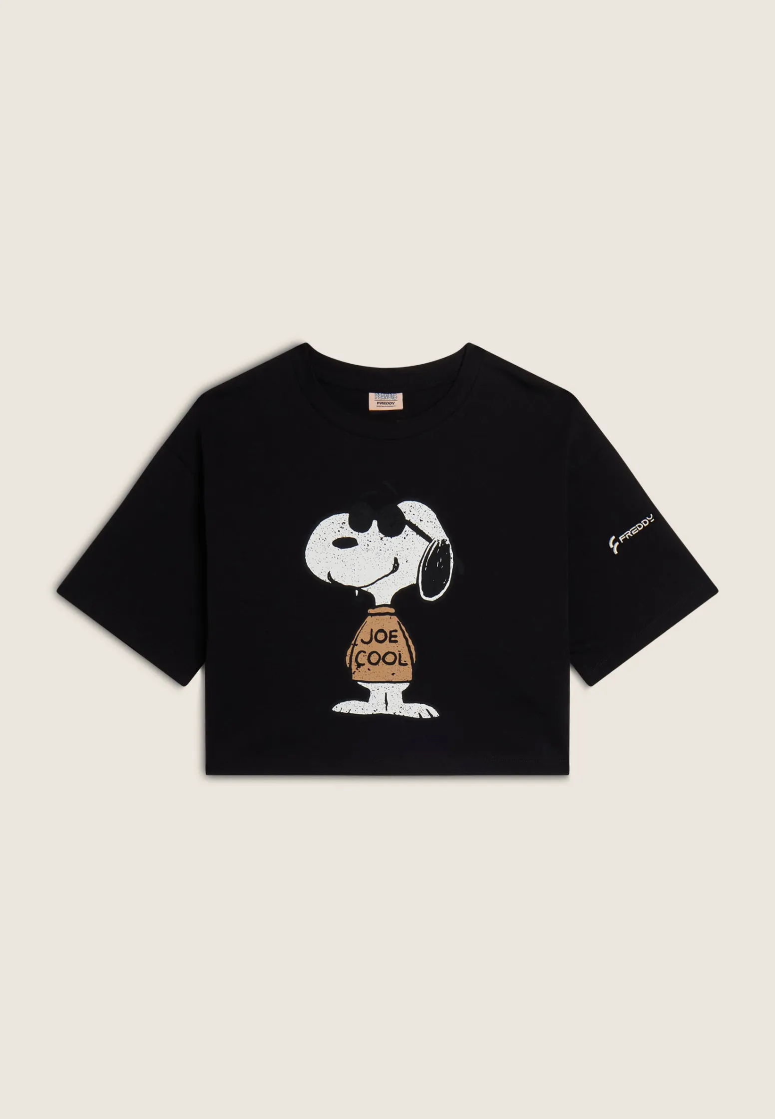 Freddy T-shirt corta comfort fit con grande stampa Snoopy-Donna T-shirts