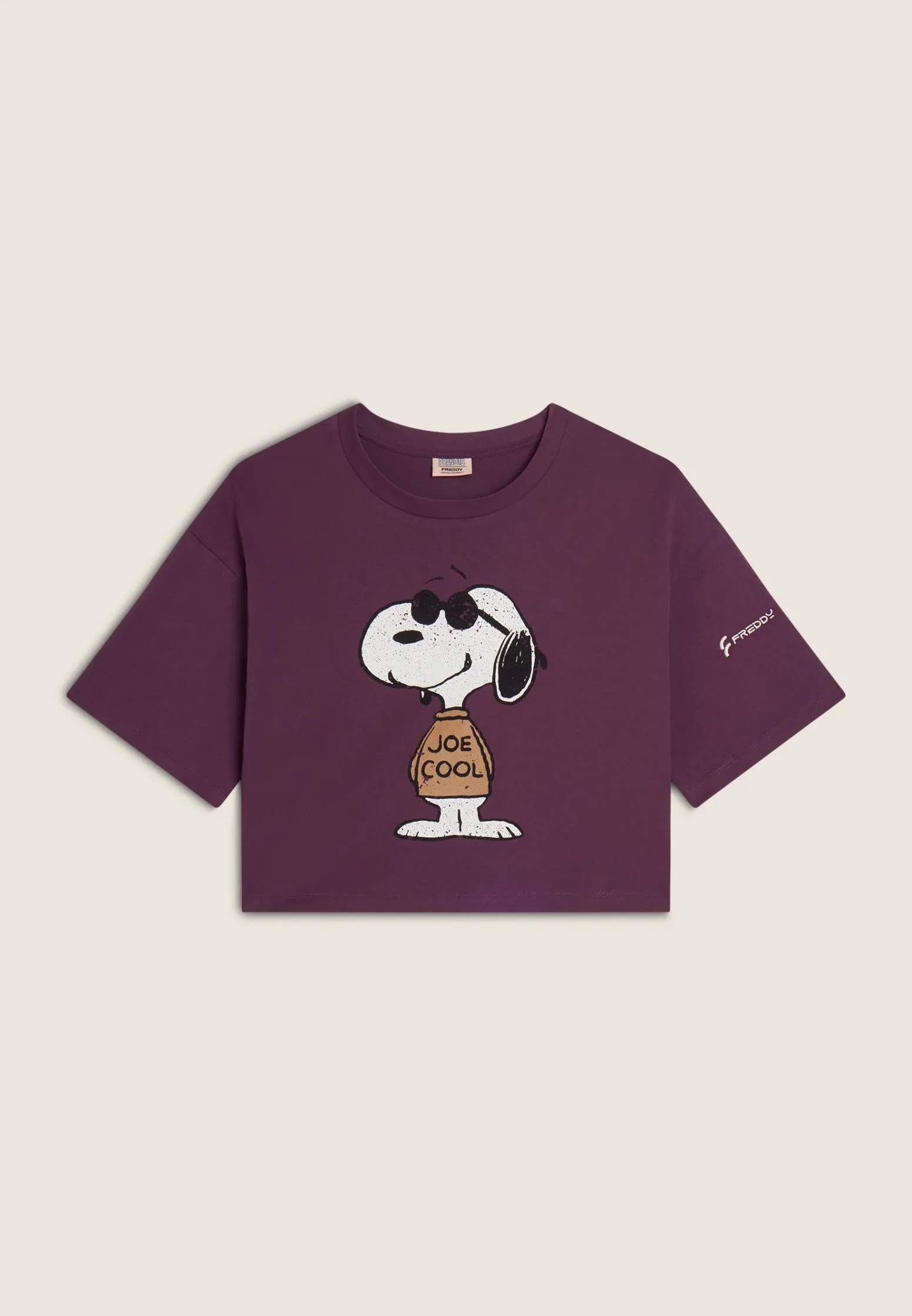 Freddy T-shirt corta comfort fit con grande stampa Snoopy-Donna T-shirts