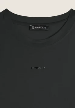 Freddy T-shirt corta in jersey con maniche effetto seta-Donna T-shirts