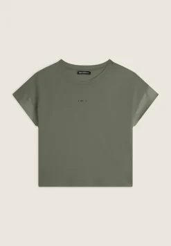Freddy T-shirt corta in jersey con maniche effetto seta-Donna T-shirts