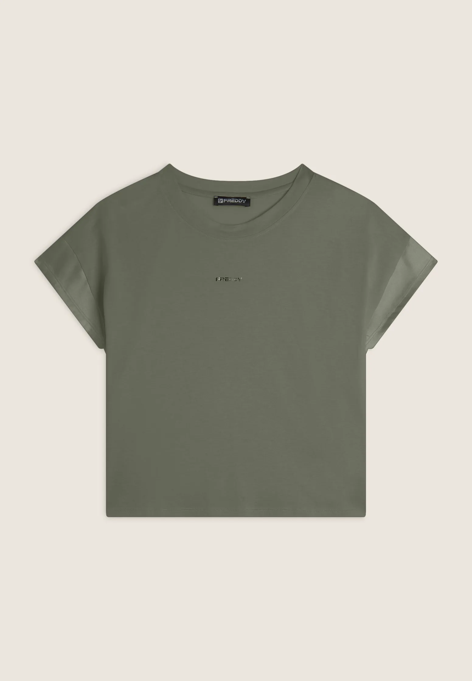 Freddy T-shirt corta in jersey con maniche effetto seta-Donna T-shirts