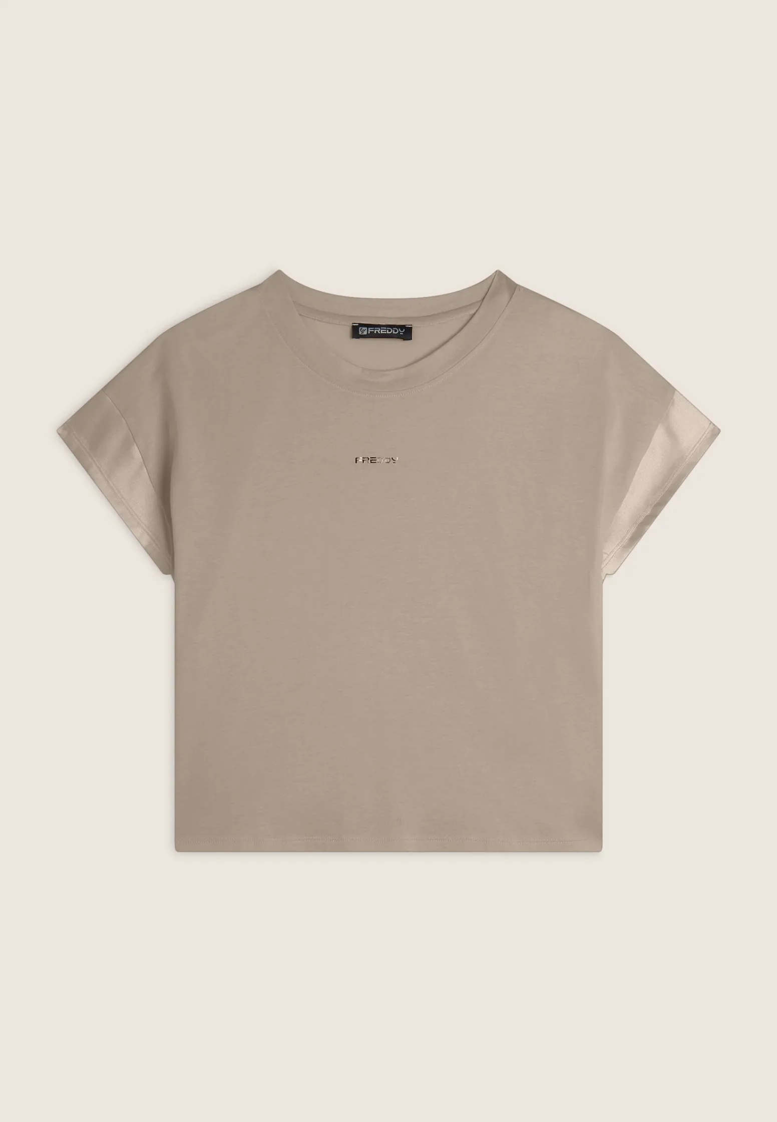 Freddy T-shirt corta in jersey con maniche effetto seta-Donna T-shirts