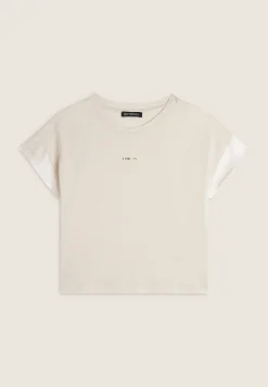 Freddy T-shirt corta in jersey con maniche effetto seta-Donna T-shirts