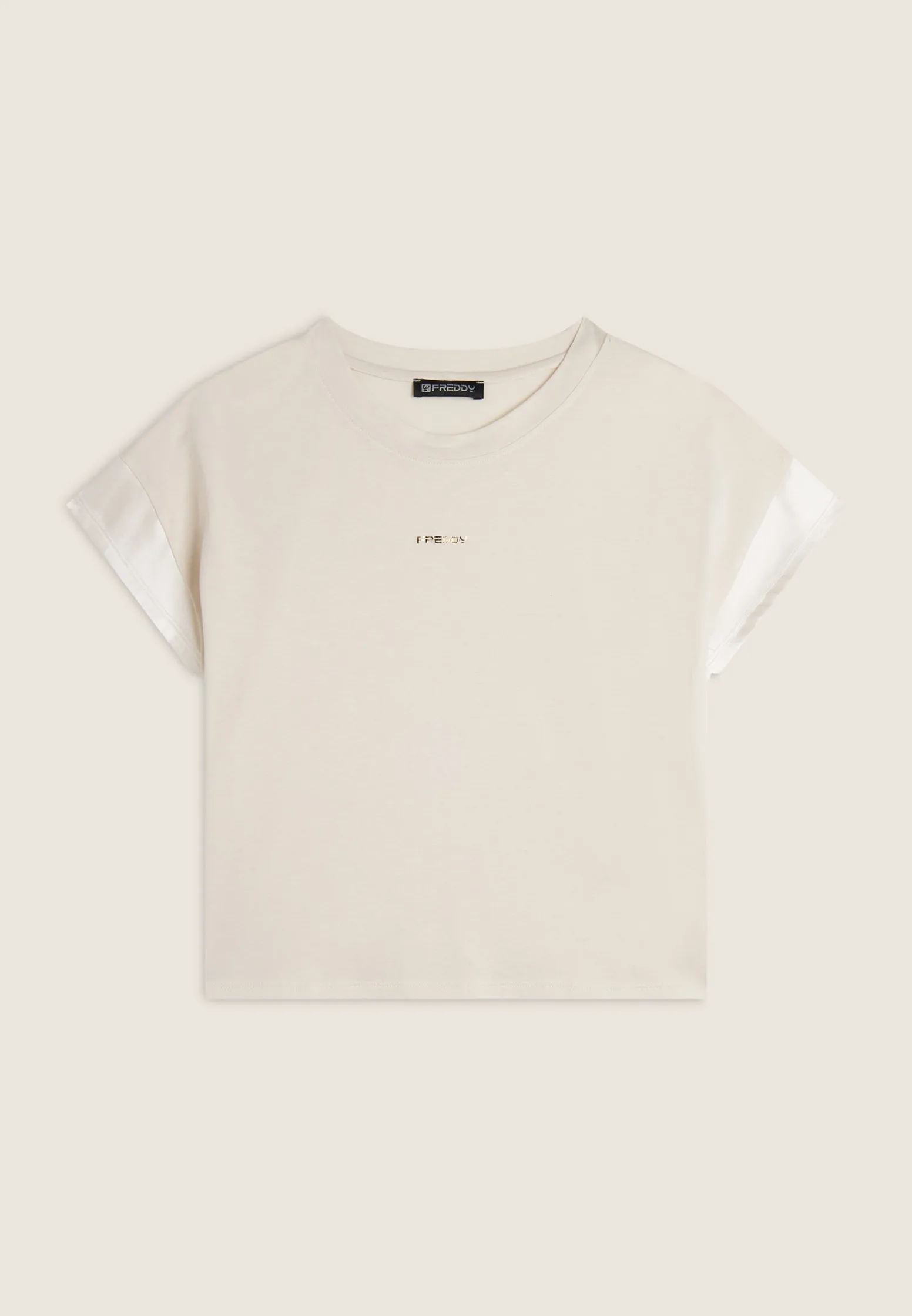 Freddy T-shirt corta in jersey con maniche effetto seta-Donna T-shirts