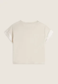Freddy T-shirt corta in jersey con maniche effetto seta-Donna T-shirts