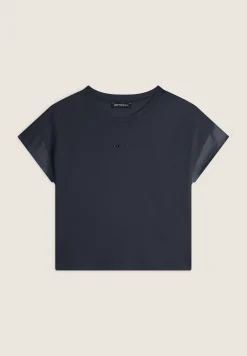 Freddy T-shirt corta in jersey con maniche effetto seta-Donna T-shirts