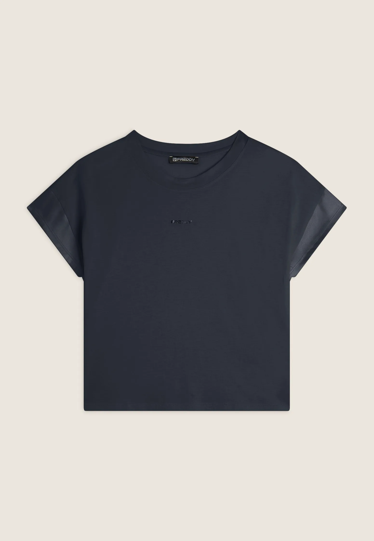 Freddy T-shirt corta in jersey con maniche effetto seta-Donna T-shirts