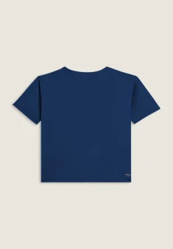 Freddy T-shirt cropped con maniche ampie e stampa Mood Up-Donna Pilates|Fitness