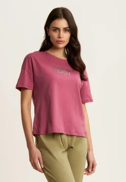 Freddy T-shirt Cropped con Spacchi Laterali-Donna T-shirts