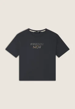 Freddy T-shirt Cropped con Spacchi Laterali-Donna T-shirts