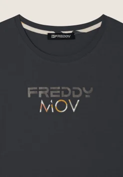 Freddy T-shirt Cropped con Spacchi Laterali-Donna T-shirts