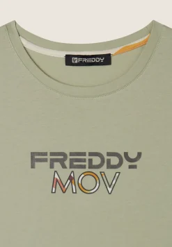Freddy T-shirt Cropped con Spacchi Laterali-Donna T-shirts