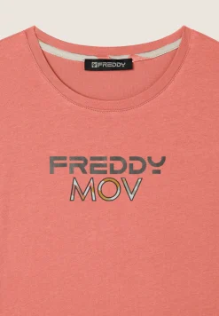 Freddy T-shirt Cropped con Spacchi Laterali-Donna T-shirts