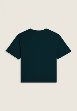 Freddy T-shirt cropped con spacchi laterali e stampa tagliata-Donna Fitness|T-shirts