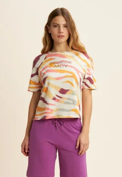 Freddy T-shirt Cropped Fantasia Zebrata-Donna T-shirts