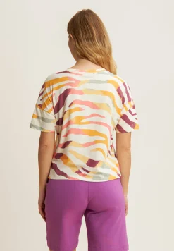 Freddy T-shirt Cropped Fantasia Zebrata-Donna T-shirts