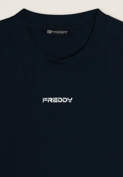 Freddy T-shirt Cropped in Jersey Elasticizzato-Donna T-shirts