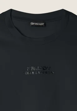 Freddy T-shirt cropped slim fit in jersey leggero-Donna T-shirts