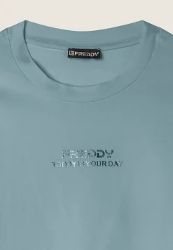 Freddy T-shirt cropped slim fit in jersey leggero-Donna T-shirts