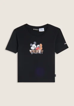 Freddy T-shirt cropped slim fit Mickey Mouse-Donna T-shirts