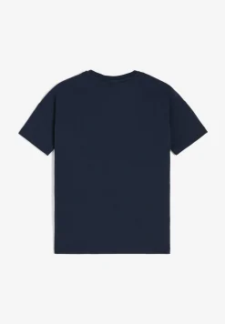 Freddy T-shirt da bambina in cotone elasticizzato con logo argento- T-shirts