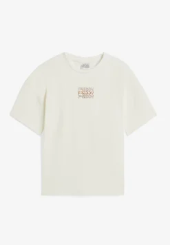 Freddy T-shirt da bambina oversize con logo specchiato- T-shirts