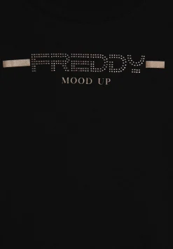 Freddy T-shirt da donna a manica lunga con fondo stondato-Donna Pilates|Ginnastica