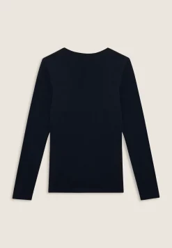 Freddy T-shirt da donna a manica lunga con fondo stondato-Donna Pilates|Ginnastica