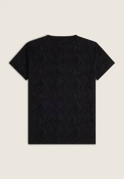 Freddy T-shirt da donna in jersey fantasia pitonata-Donna T-shirts