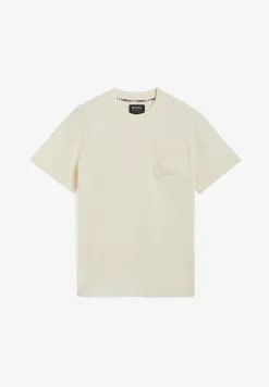 Freddy T-shirt da uomo in jersey con taschino e stampa in tono-Uomo T-shirts E Polo