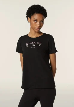 Freddy T-shirt donna comfort fit con grafica composta da strass-Donna T-shirts