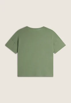 Freddy T-shirt donna comfort fit corta con stampa e spacchi-Donna Fitness|T-shirts