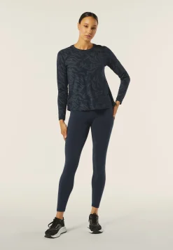 Freddy T-shirt donna comfort fit manica lunga con stampa floreale-Donna Pilates|Ginnastica
