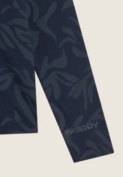 Freddy T-shirt donna comfort fit manica lunga con stampa floreale-Donna Pilates|Ginnastica