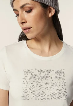 Freddy T-shirt donna comfort fit con grafica composta da strass-Donna T-shirts