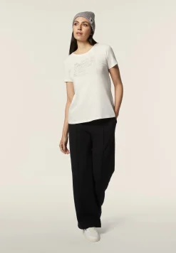 Freddy T-shirt donna comfort fit con grafica composta da strass-Donna T-shirts