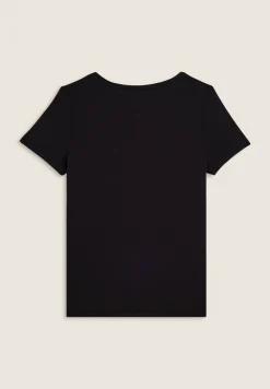 Freddy T-shirt donna con grafica in strass e logo sul fondo-Donna T-shirts