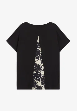 Freddy T-shirt donna con inserto posteriore stampa tropical-Donna T-shirts