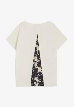 Freddy T-shirt donna con inserto posteriore stampa tropical-Donna T-shirts