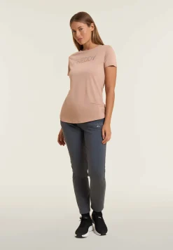 Freddy T-shirt donna con logo in strass bicolori-Donna Ginnastica|T-shirts